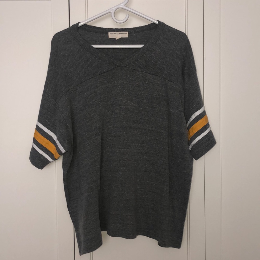 Urban Outfitters Project Social Grey Baseball Tee